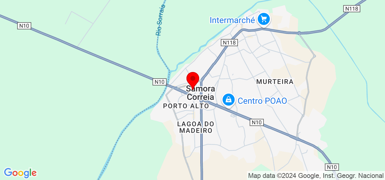 Assistance e Auxiliar - Santarém - Benavente - Mapa
