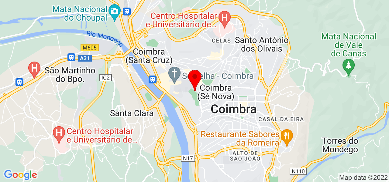 Vit&oacute;ria &Aacute;vila - Coimbra - Coimbra - Mapa
