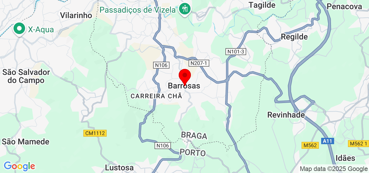 Beatriz Nhantumbo Oliveira - Braga - Vizela - Mapa