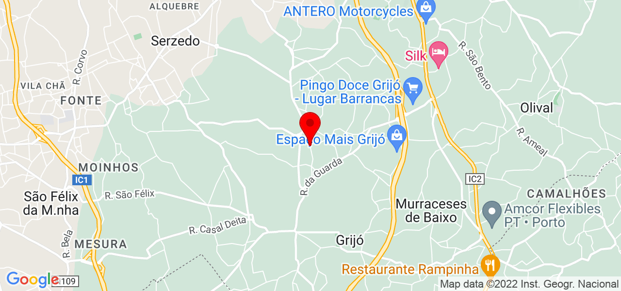 Instala&ccedil;&otilde;es LV - Porto - Vila Nova de Gaia - Mapa