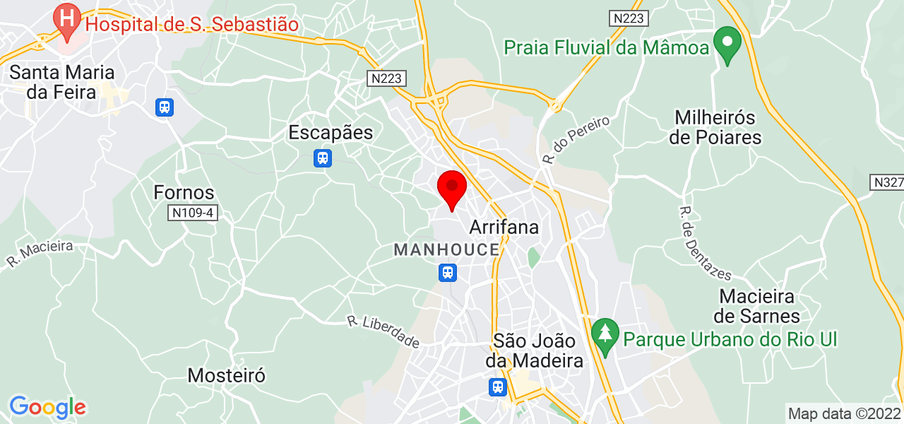 Jos&eacute; Pedro Santos Duarte - Aveiro - Santa Maria da Feira - Mapa
