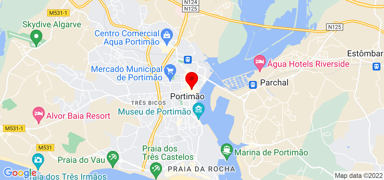 JR solu&ccedil;&otilde;es - Faro - Portimão - Mapa