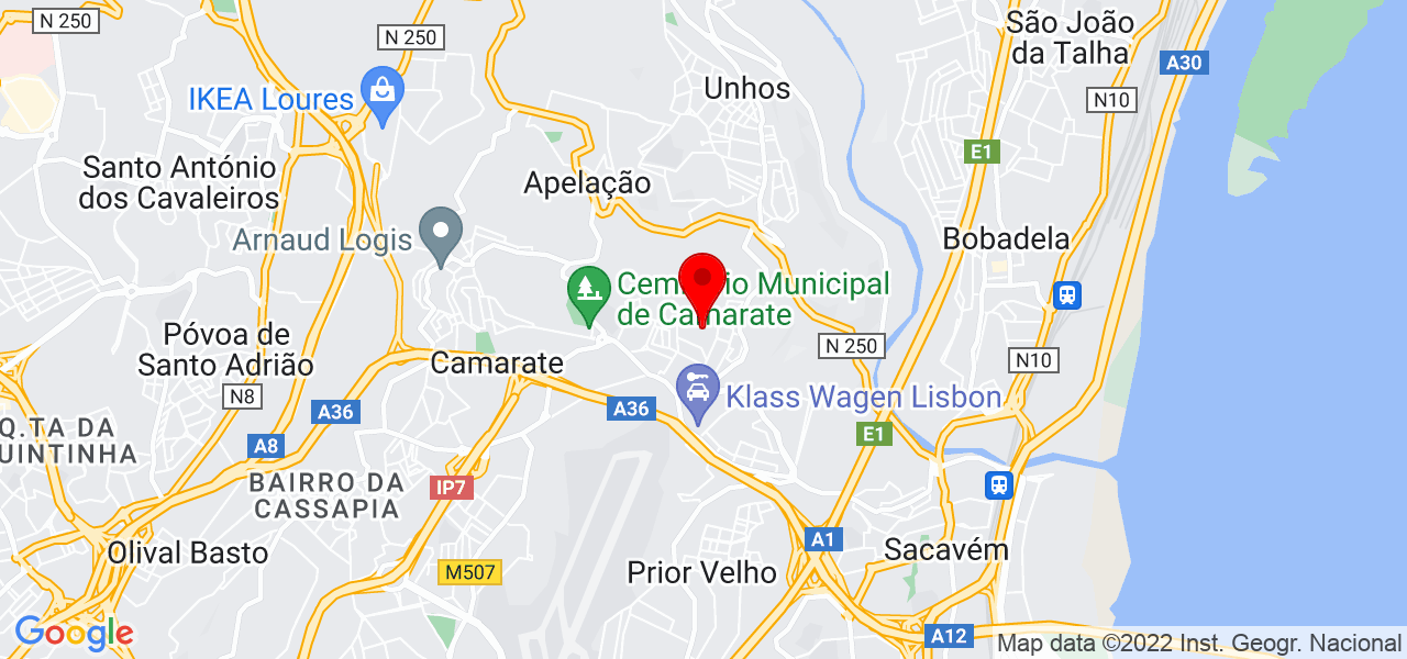 Francisca Frota - Lisboa - Loures - Mapa