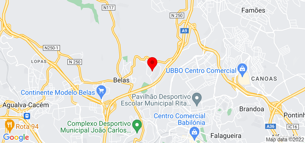 Matilde Cardoso - Lisboa - Sintra - Mapa