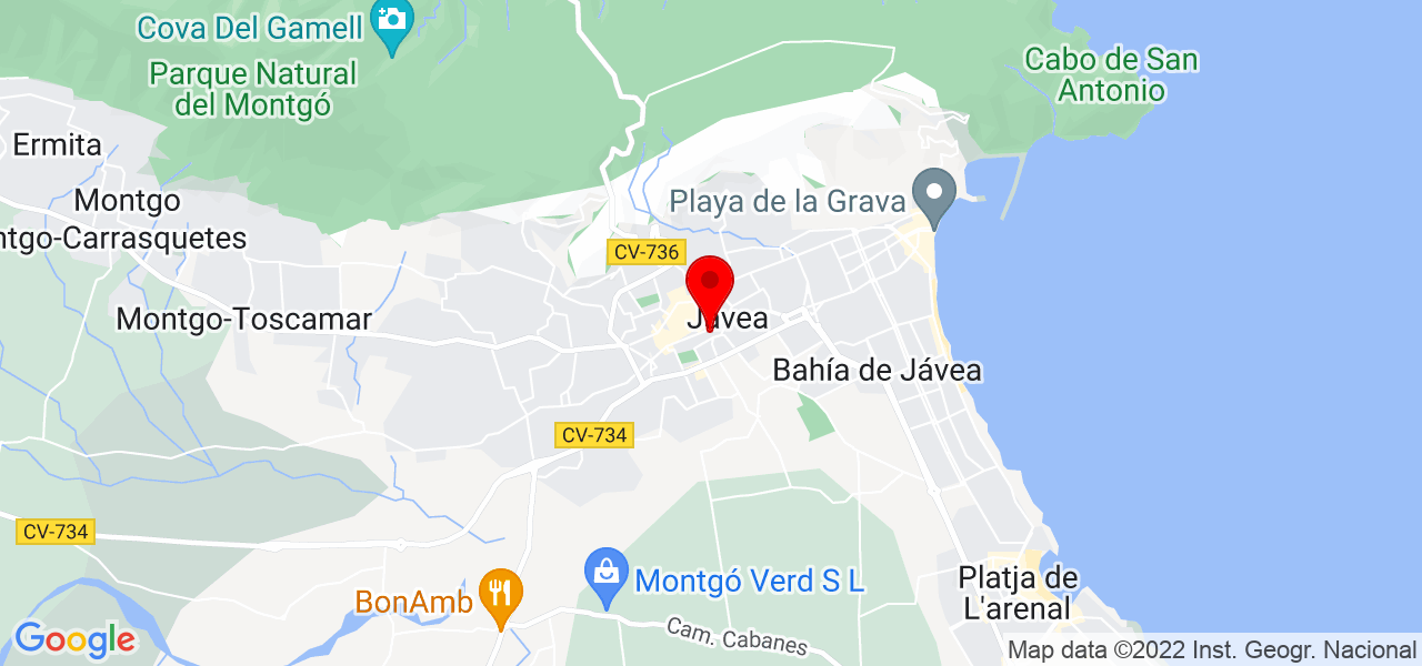 Jose Maria Serrano Ribes - Comunidad Valenciana - Jávea/Xàbia - Mapa