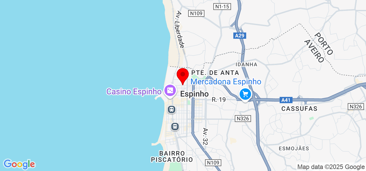 Renan Vign&eacute; - Aveiro - Espinho - Mapa
