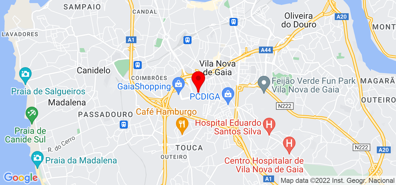Sheer Capital Consultoria - Porto - Vila Nova de Gaia - Mapa