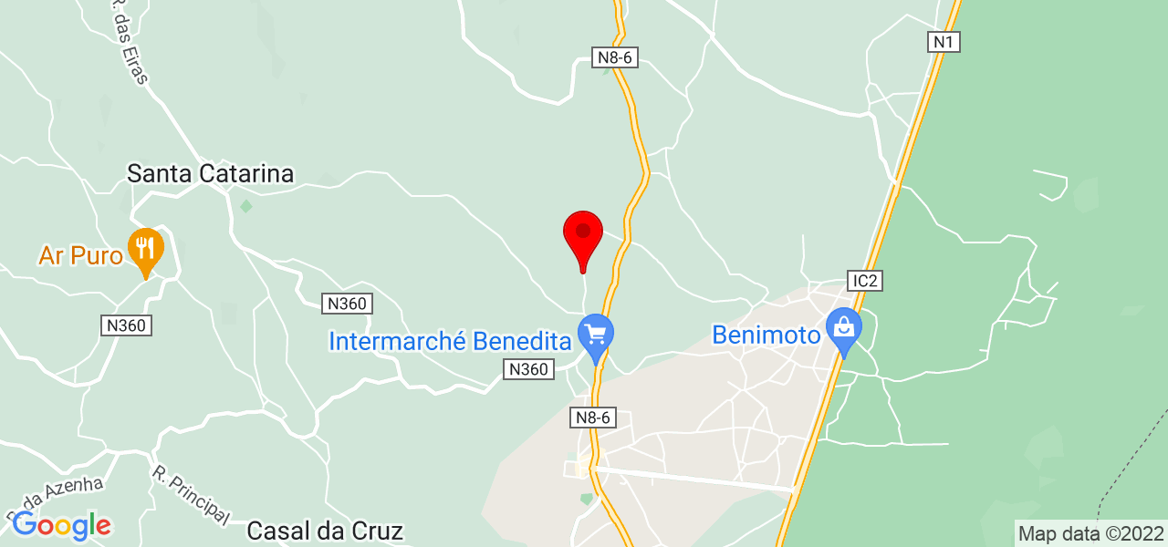 Transporte de Passageiros - Leiria - Alcobaça - Mapa
