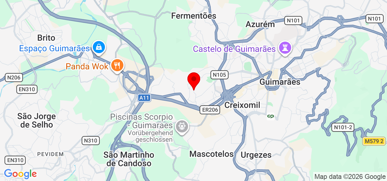 Diego Xavier - Braga - Guimarães - Map
