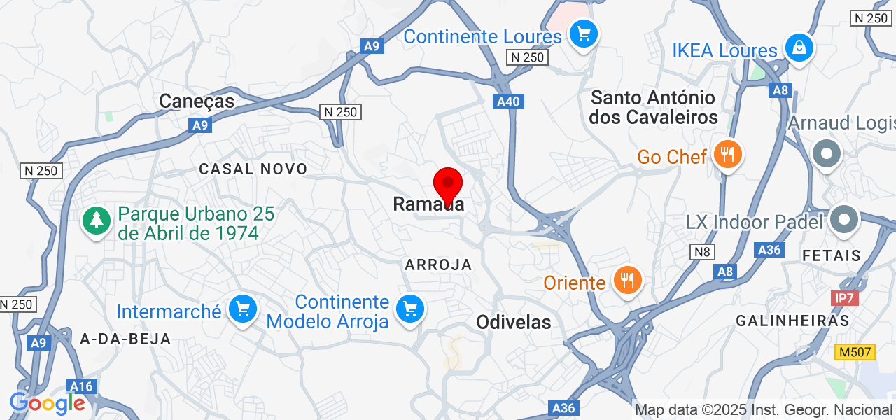 Ygor Teixeira - Lisboa - Odivelas - Map