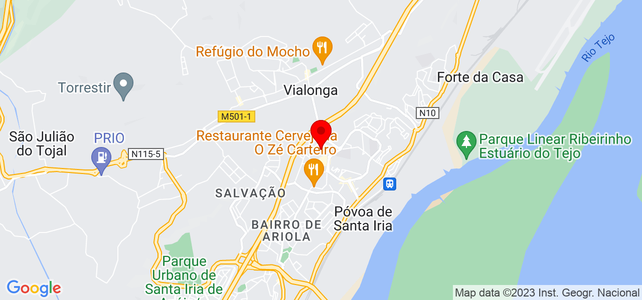Matilde Lopes - Lisboa - Vila Franca de Xira - Mapa