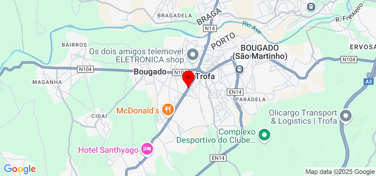 H C Cleaning e Manuteção - Porto - Trofa - Mapa