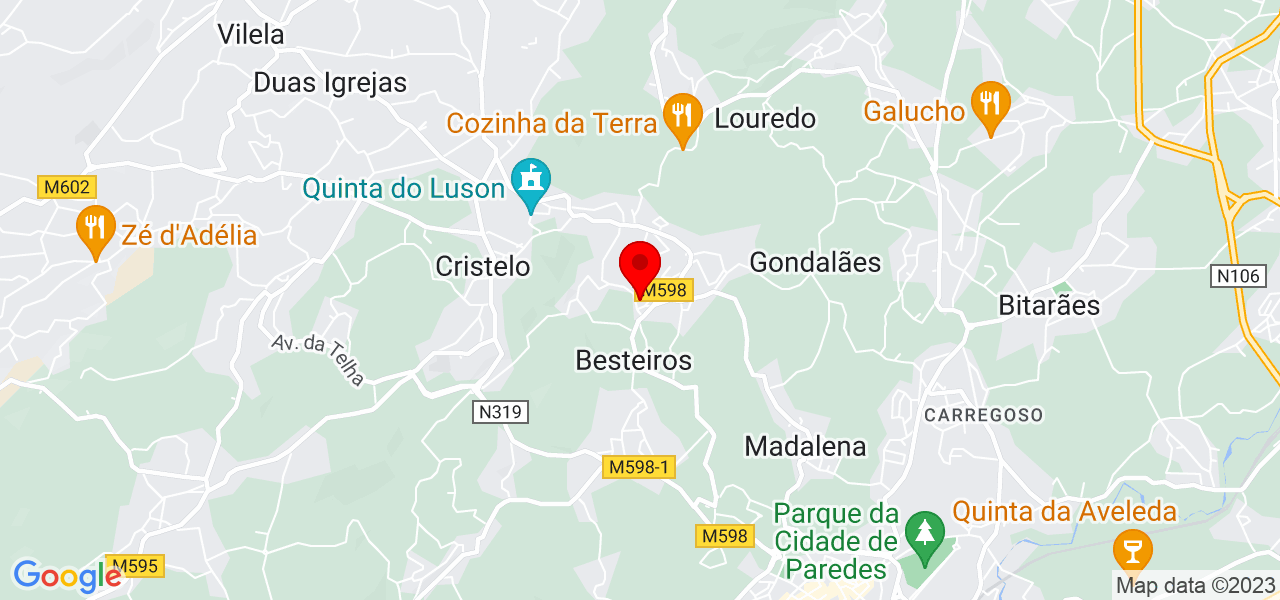 Nuno Ferreira - Porto - Paredes - Mapa