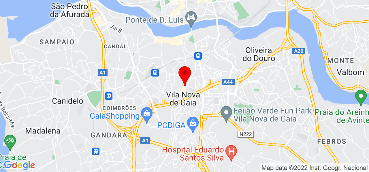 Lu&iacute;s Lopes - Porto - Vila Nova de Gaia - Mapa