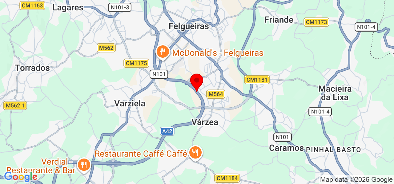 Mariana Martins - Porto - Felgueiras - Karte