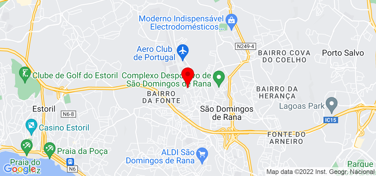 Paula Severino - Lisboa - Cascais - Mapa