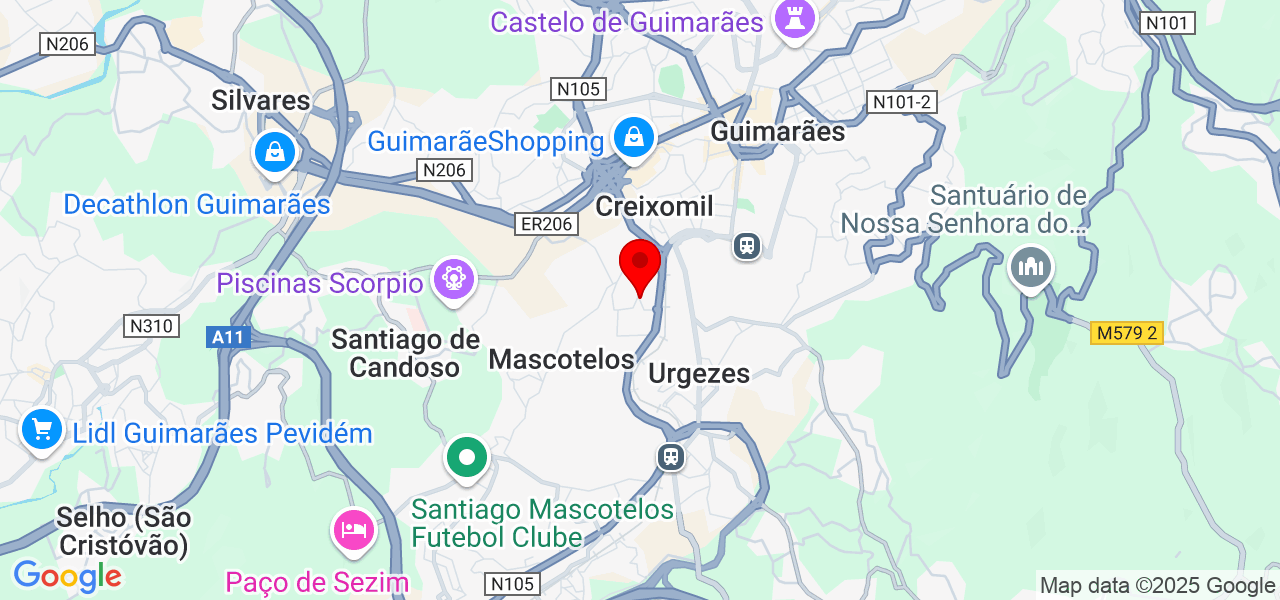 Garry - Braga - Guimarães - Map