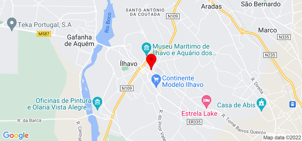 Rodrigo - Aveiro - Ílhavo - Mapa