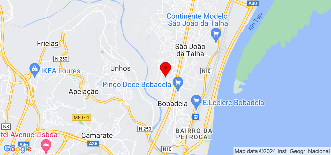T&acirc;nia Antunes - Lisboa - Loures - Mapa