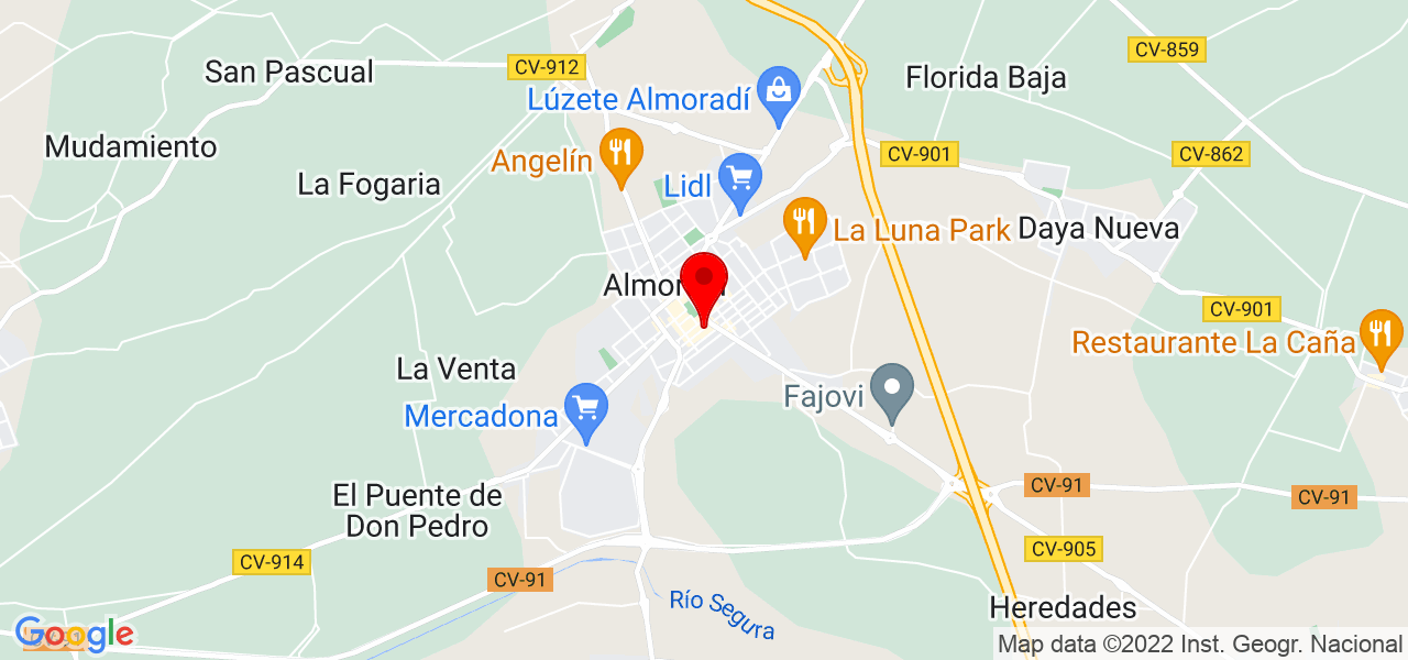 Jose Martinez-Abarca - Comunidad Valenciana - Almoradí - Mapa