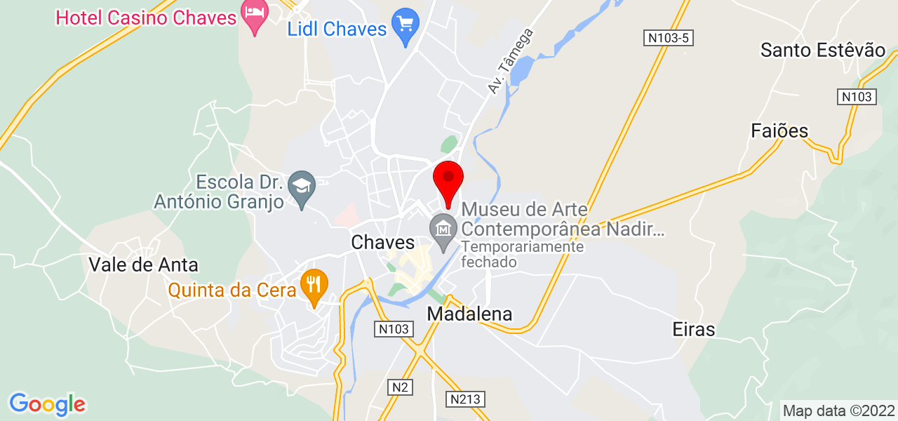 M&aacute;rio - Vila Real - Chaves - Mapa
