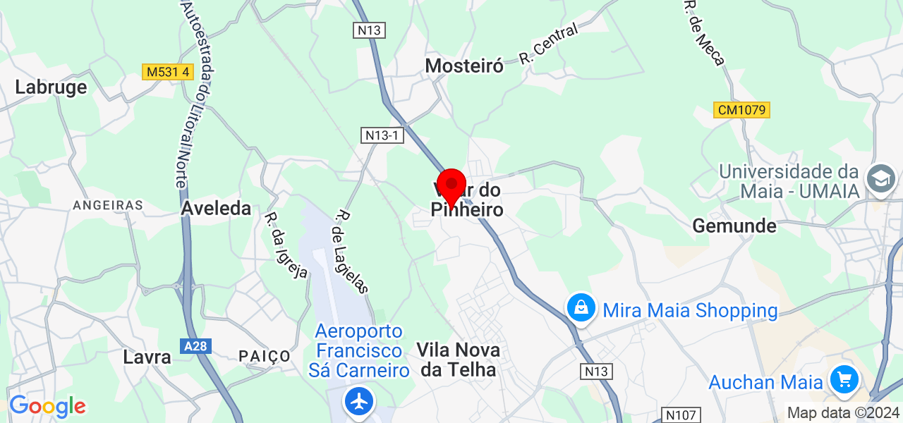 Maria P. - Porto - Vila do Conde - Mapa