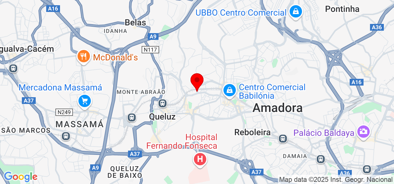 Wedding Memories PT - Lisboa - Amadora - Map