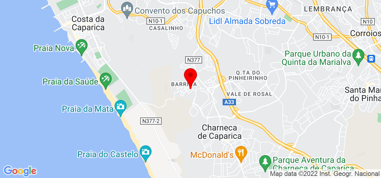 Pedro Silva - Setúbal - Almada - Map
