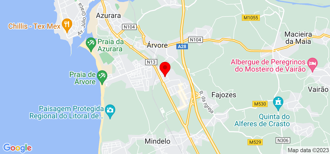 Felipe Cazerta Senne - Porto - Vila do Conde - Mapa