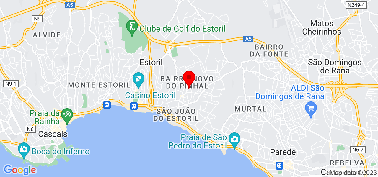 Andr&eacute; Bastos - Lisboa - Cascais - Mapa