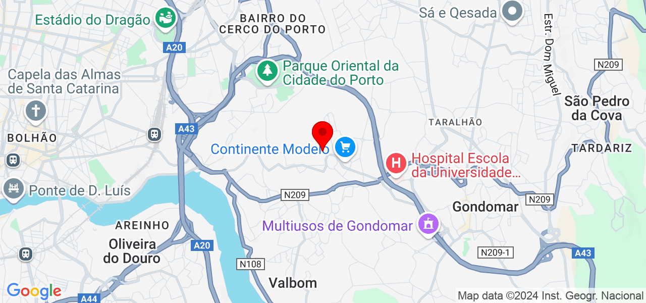 Camila Jánuario - Porto - Gondomar - Mapa