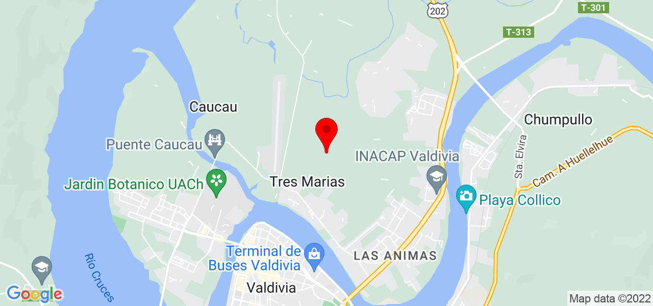 Valentina Avaria - Los Ríos - Valdivia - Mapa