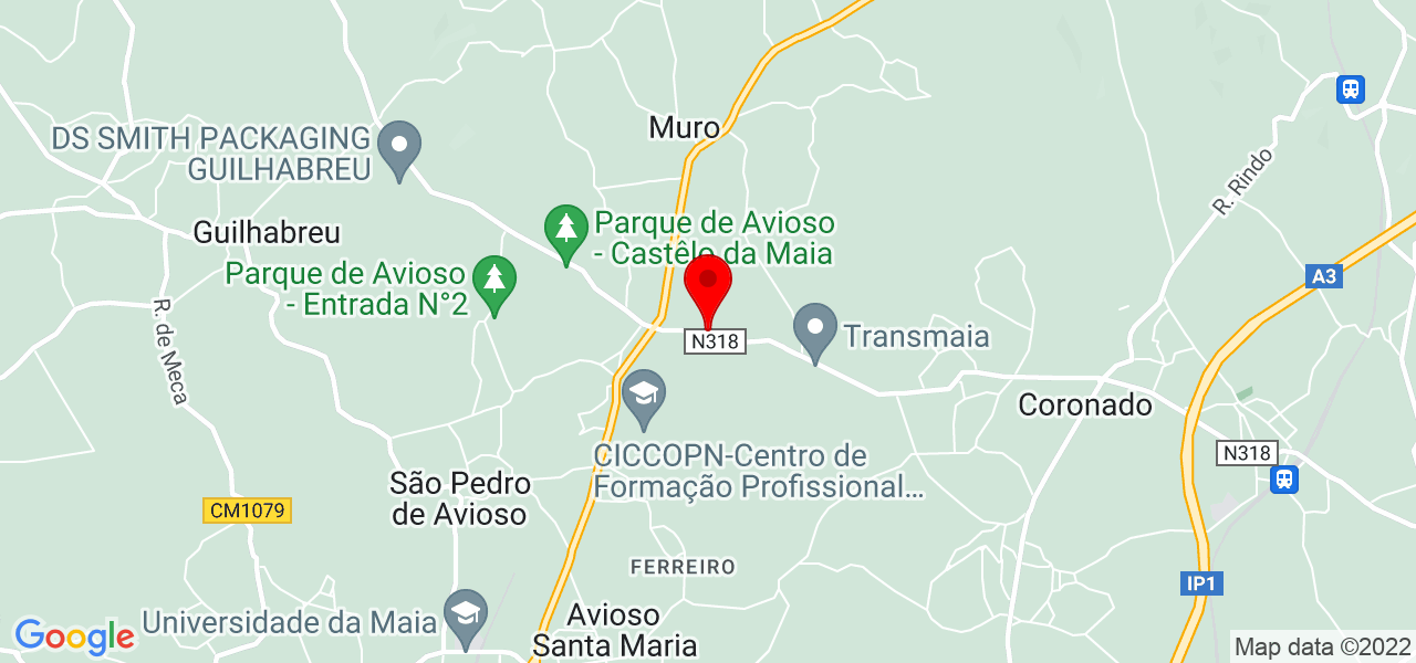 Cuidadora s&eacute;nior - Porto - Trofa - Mapa