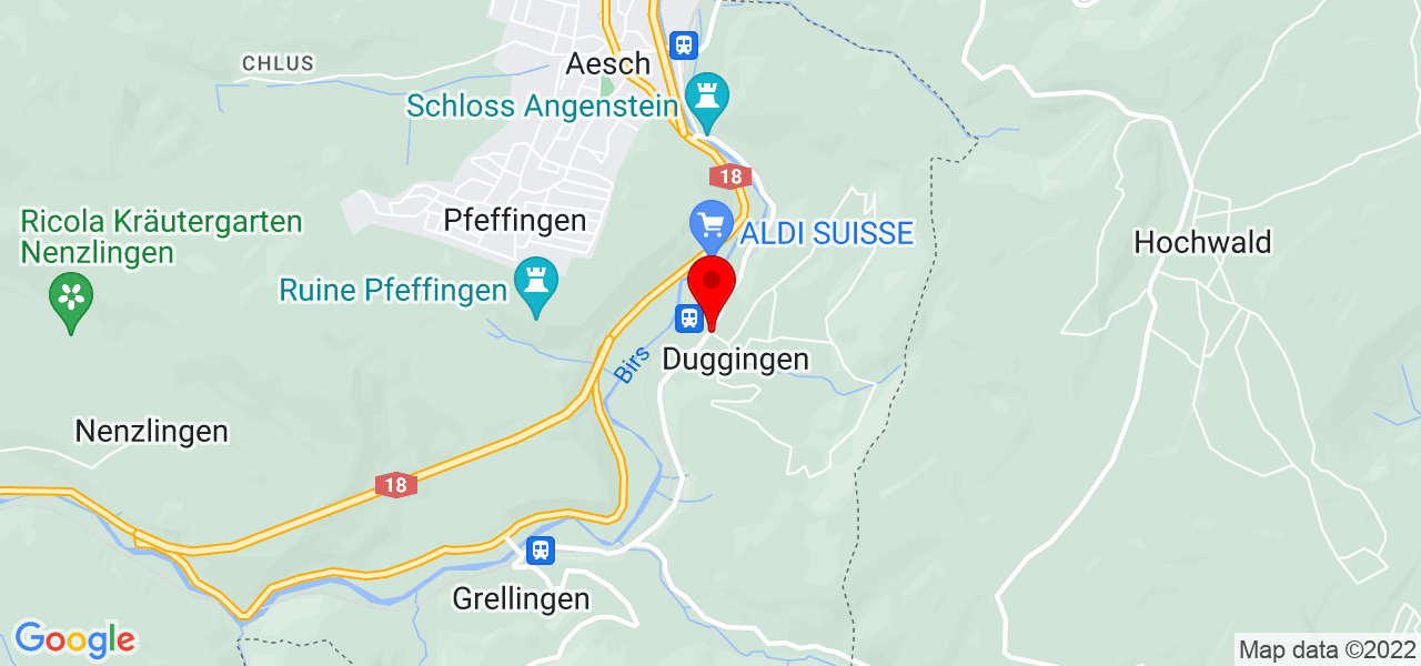 GASSER TE GmbH - Basel-Landschaft - Duggingen - Karte