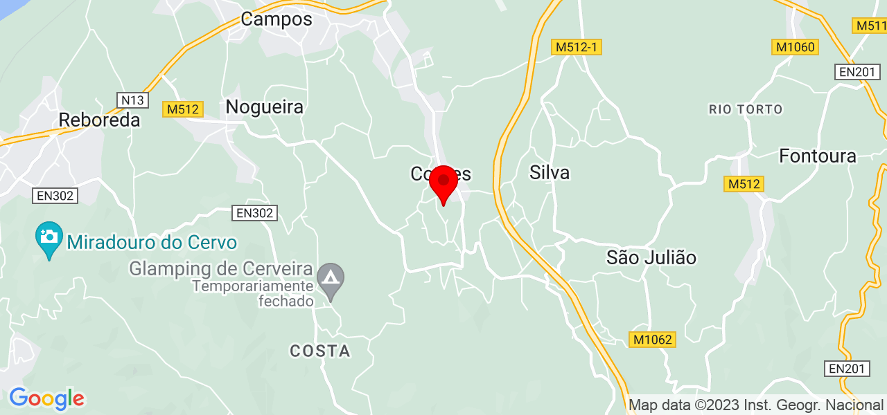 Rocha - Viana do Castelo - Vila Nova de Cerveira - Karte