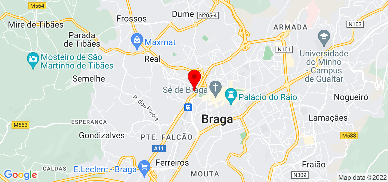 Dometilia Santana Cardoso - Braga - Braga - Mapa