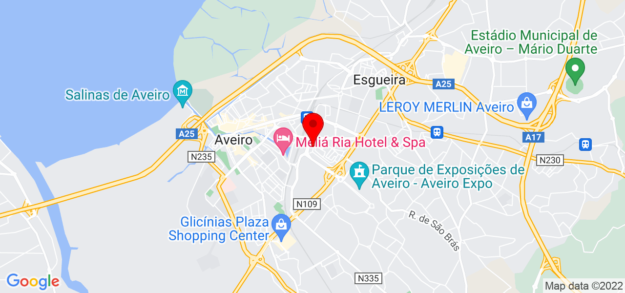 FirstPage - Designed Events - Aveiro - Aveiro - Mapa