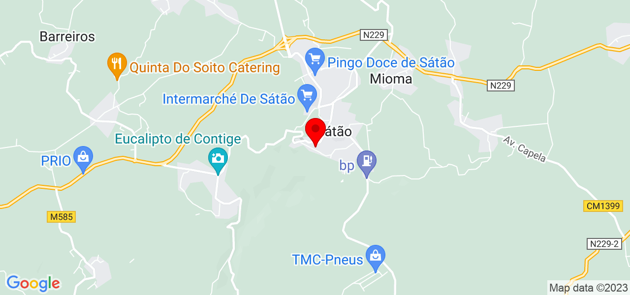 &Eacute;rica Ficoto - Viseu - Sátão - Mapa