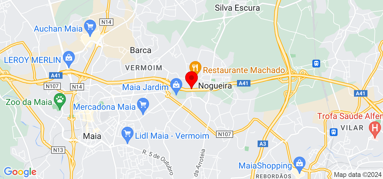 Zulmira Cardoso - Porto - Maia - Mapa