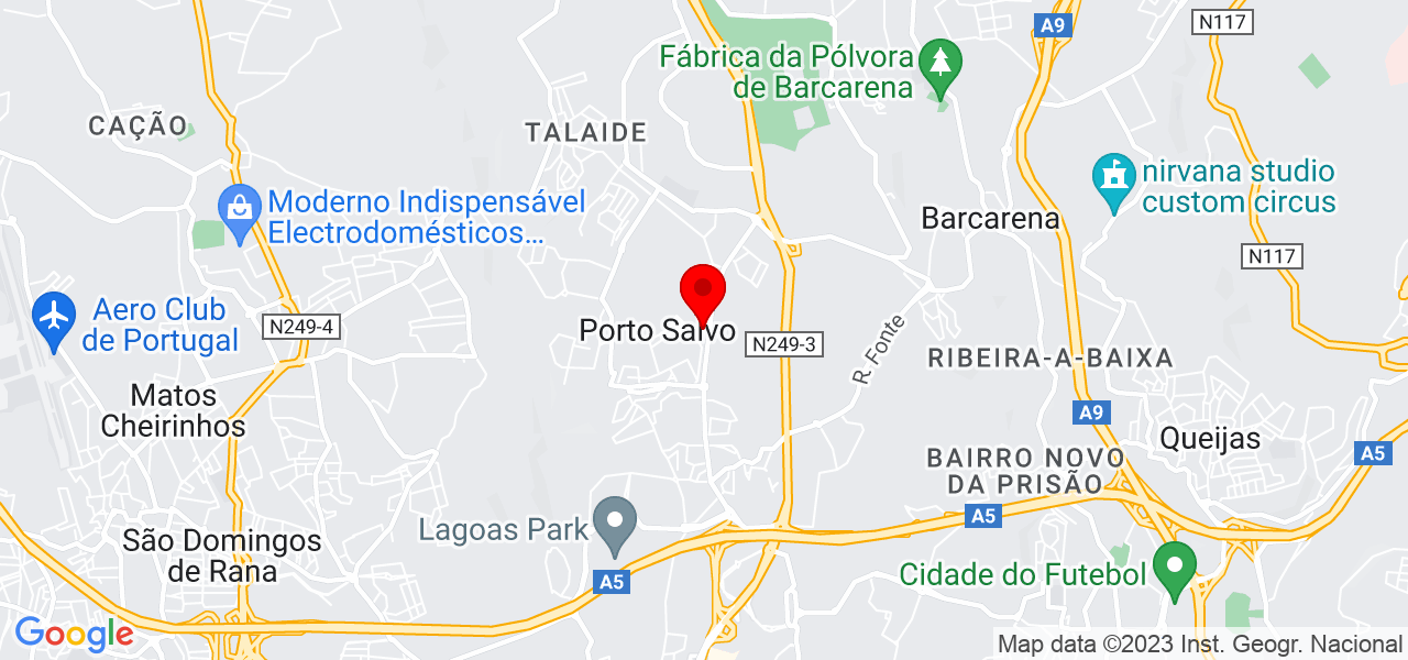 Valdeir Santos - Lisboa - Oeiras - Mapa