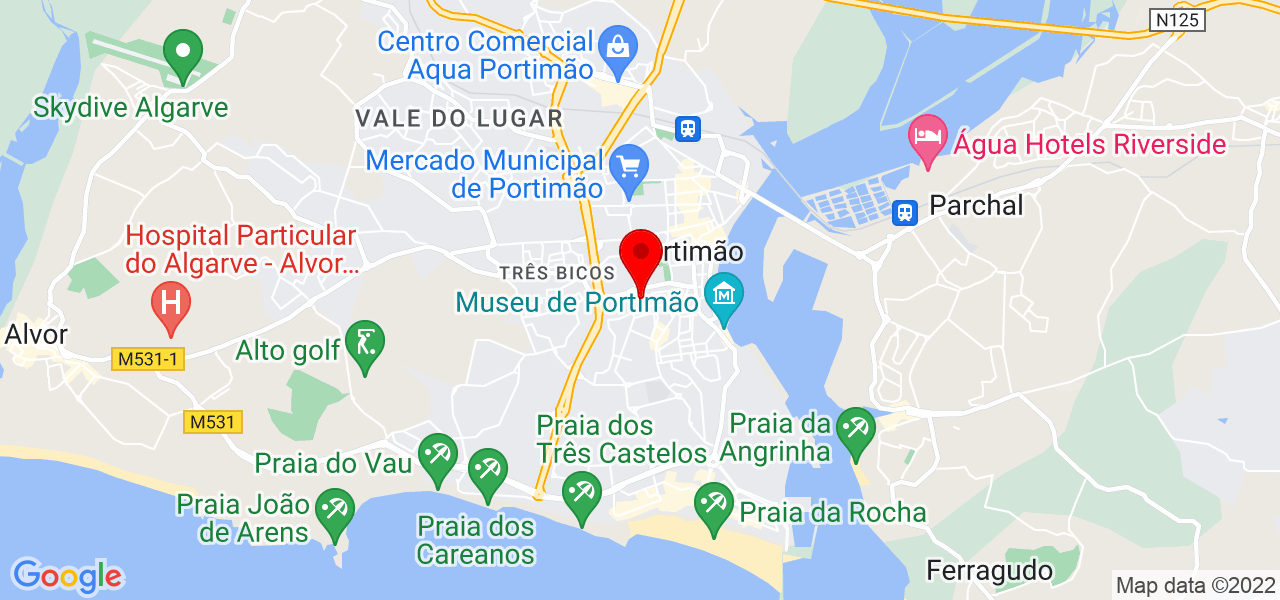 Nicole Dionisio - Faro - Portimão - Mapa