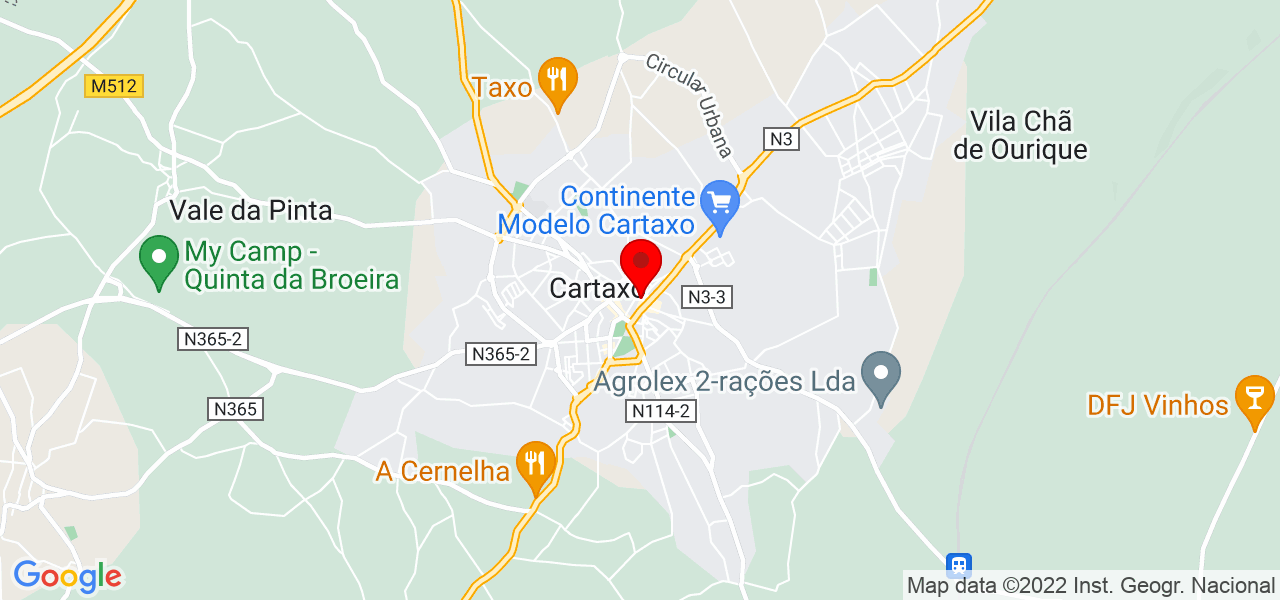 PManteigas Remodela&ccedil;&otilde;es - Santarém - Cartaxo - Mapa