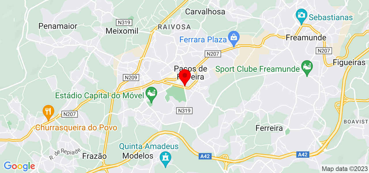 Sandra Sousa - Porto - Paços de Ferreira - Map