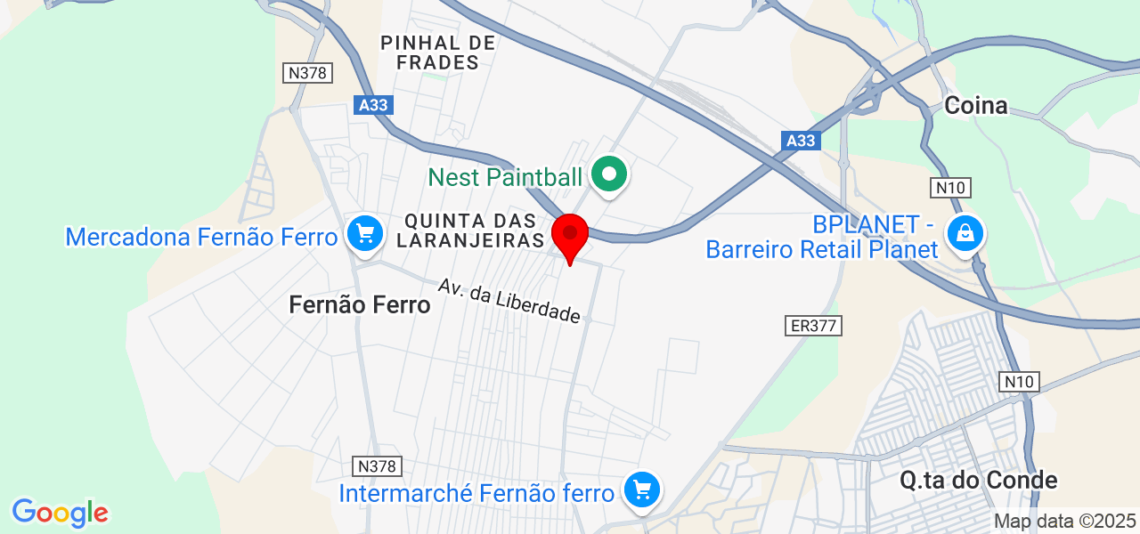 Paulo Freire - Setúbal - Seixal - Map