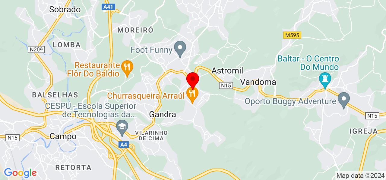 Leticia Ribeiro - Porto - Paredes - Karte