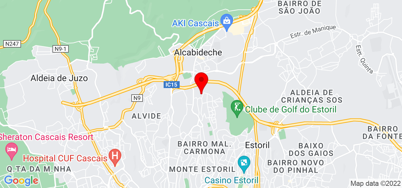 Maria Castro - Lisboa - Cascais - Mapa
