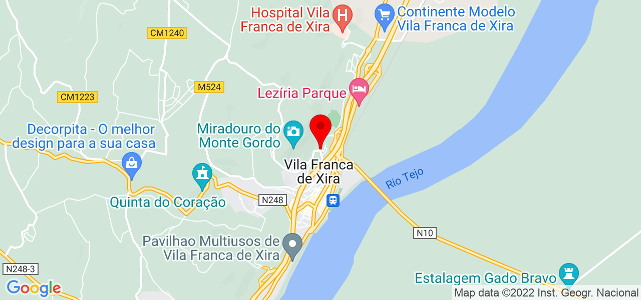 Sandra Gon&ccedil;alves - Lisboa - Vila Franca de Xira - Mapa