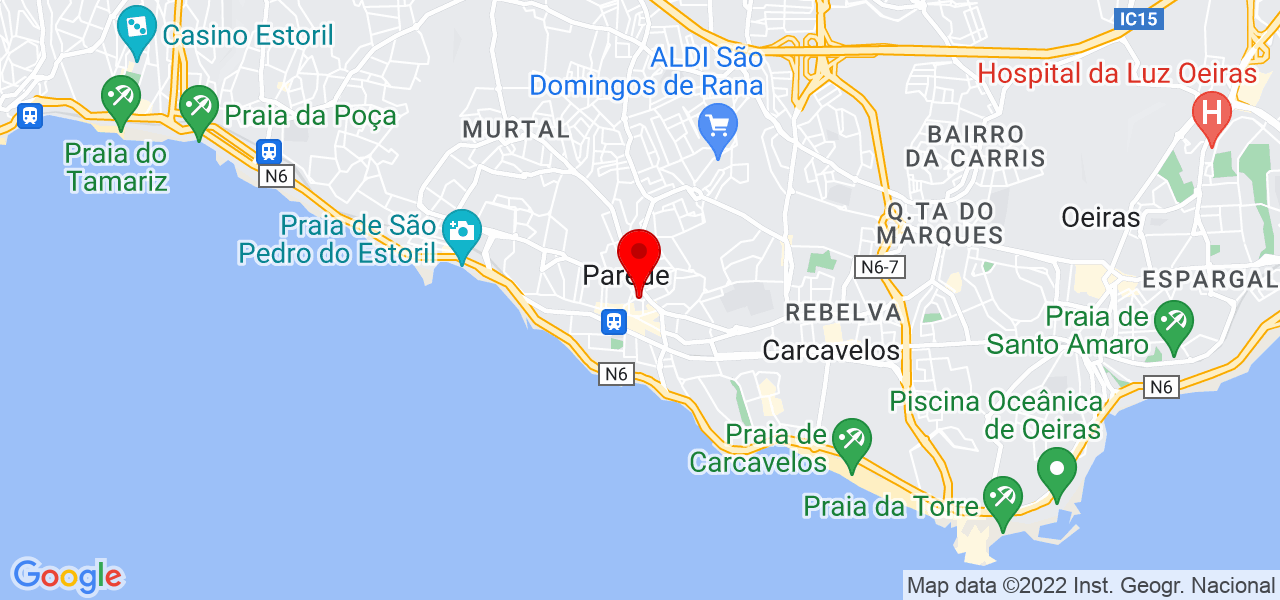In&ecirc;s - Lisboa - Cascais - Mapa