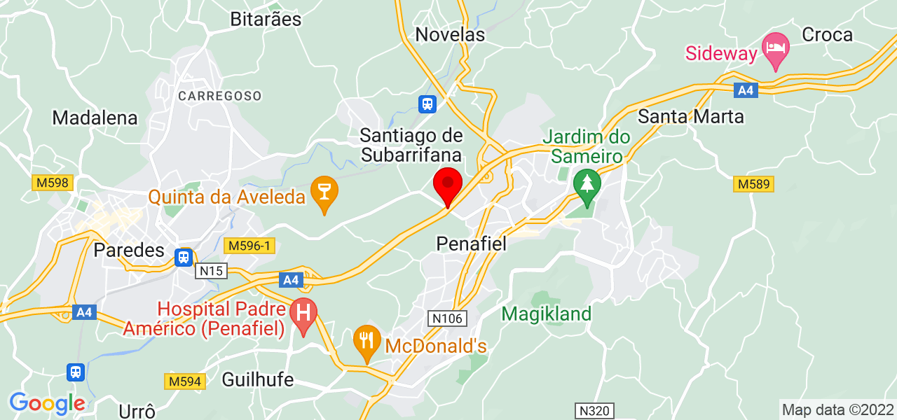 Ana Ribeiro - Porto - Penafiel - Mapa