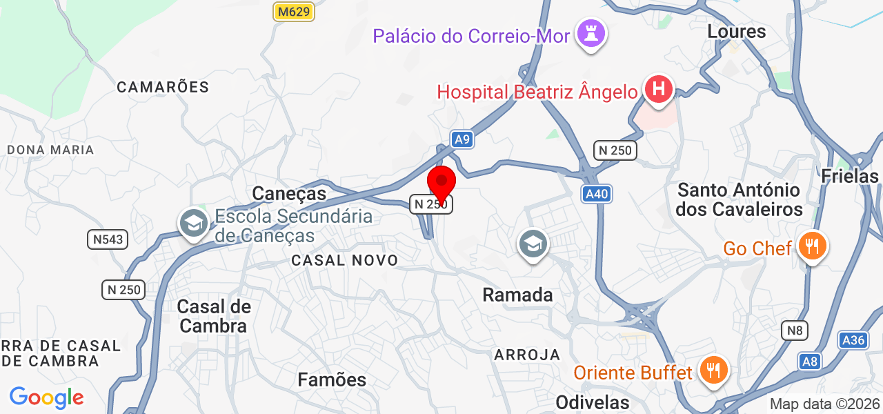 Suzana Viana - Lisboa - Odivelas - Mapa